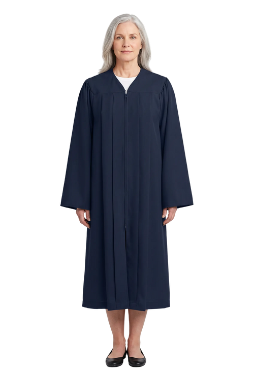 Matte Navy Blue Choir Robe