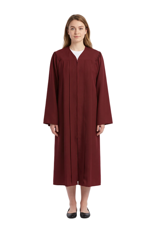 Matte Burgundy Choir Robe