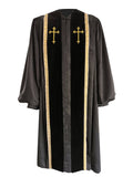 Black Bishop Clergy Robe - Churchings