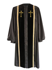 Black Bishop Clergy Robe - Churchings