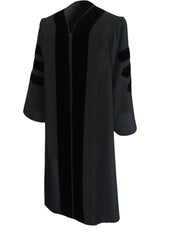 Classic Black Clergy Robe - Churchings