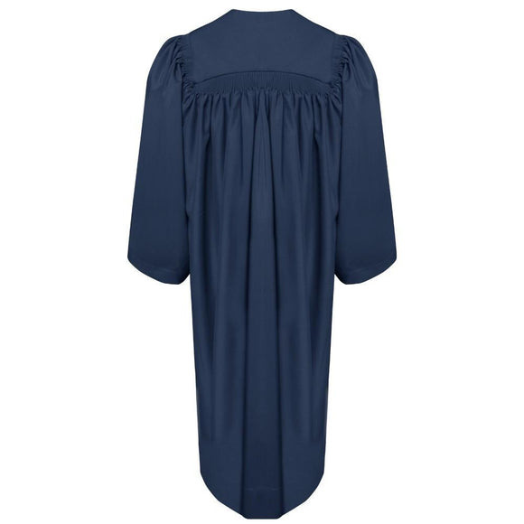 Deluxe Navy Blue Choir Robe - Churchings