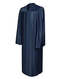 Shiny Navy Blue Choir Robe - Churchings