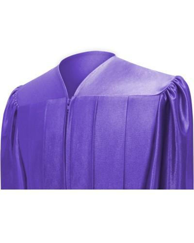 Shiny Purple Choir Robe - Churchings