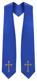 Royal Blue Traditional Choir Stole - Churchings