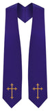 Purple Traditional Choir Stole - Churchings