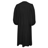 Premium Black Baptismal Robe - Churchings