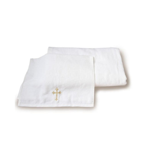 Large Baptism Towel With Cross - Churchings