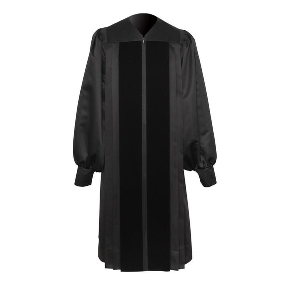 Black Clergy Robe - Churchings