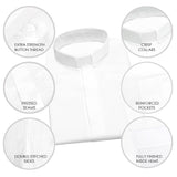 White Short Sleeve Clergy Shirt - Churchings