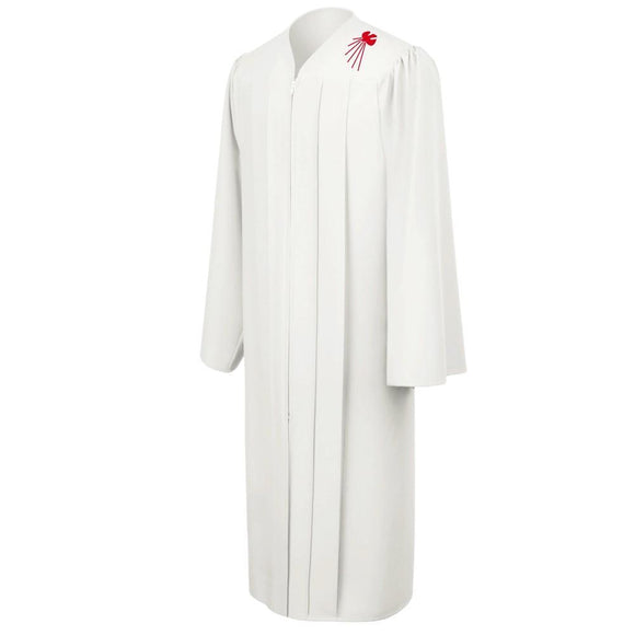 White Confirmation Robe With Dove - Churchings