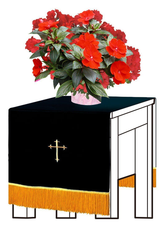 Black/White Flower Stand Cover - Churchings