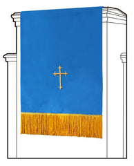 Blue/White Pulpit Scarf - Churchings